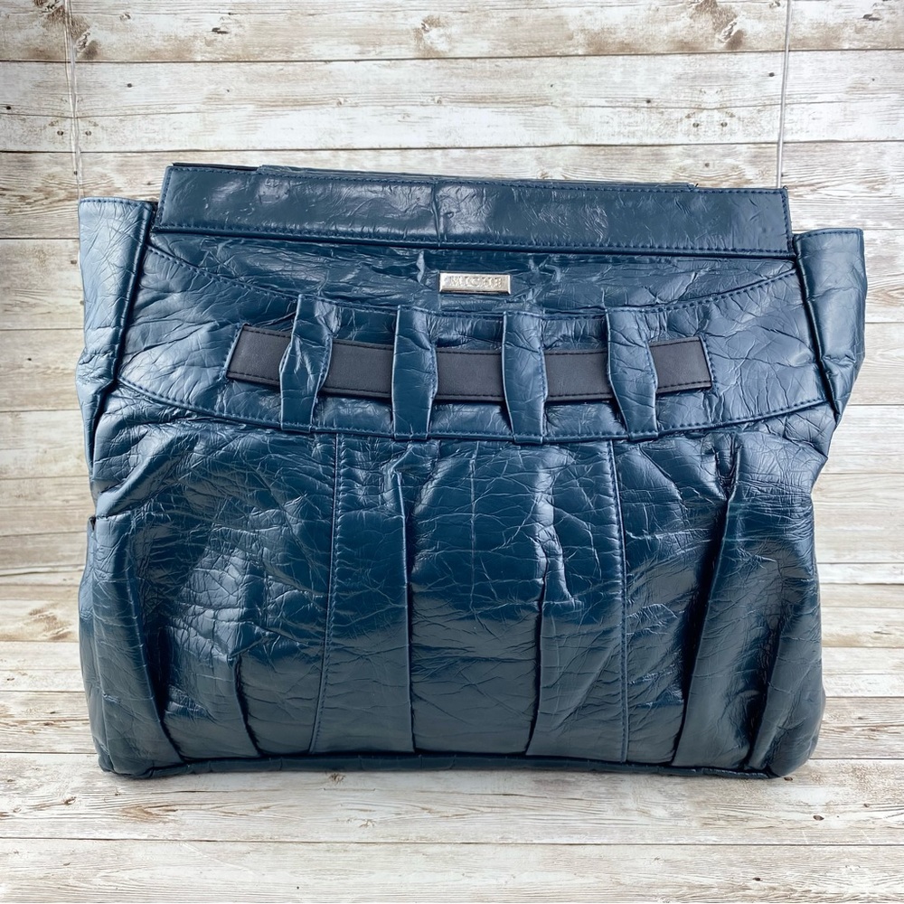 Miche Deep Blue Faux Leather "Mary" Style Shell ONLY- fits Prima Base Bag